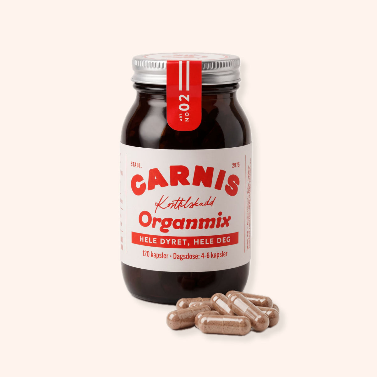 Carnis Organmix – 120 kapsler, 30 dager